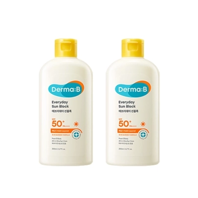 [Derma-B] *renewal* Солнцезащитный крем для ежедневного использования Everyday Sun Block SPF50+ PA++++ 200мл (2шт)