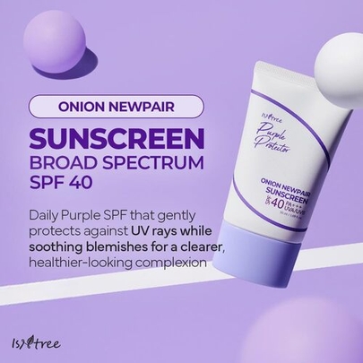 [Isntree] Солнцезащитный крем с луком Onion Newpair Sunscreen 50мл (OTC Ver.)