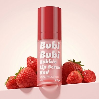 [unpa] Пузырьковый скраб для губ Bubi Bubi Bubble Lip Scrub #Red