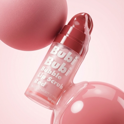 [unpa] Пузырьковый скраб для губ Bubi Bubi Bubble Lip Scrub #Red
