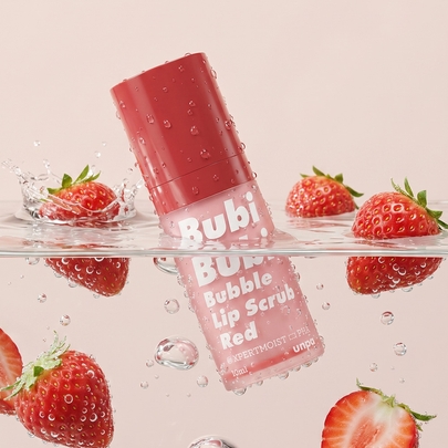 [unpa] Пузырьковый скраб для губ Bubi Bubi Bubble Lip Scrub #Red