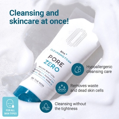 [Be The Skin] Набор BHA+ PORE ZERO Cleansing Foam Double Duo (150 мл + 150 мл)