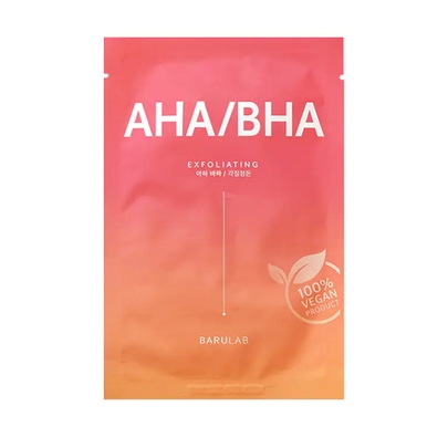 [Barulab] Веганская маска The Clean Vegan AHA/BHA Mask (1 шт.)