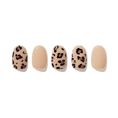 [EDGEU] Наклейки для ногтей Leopard Neon Glow Nail Strips