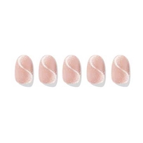 [EDGEU] Наклейки для ногтей Wave Pink Magnet Nail Strips