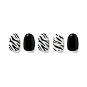 [EDGEU] Наклейки для ногтей Zebra Neon Glow Nail Strips