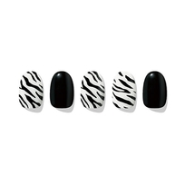 [EDGEU] Наклейки для ногтей Zebra Neon Glow Nail Strips