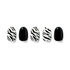 [EDGEU] Наклейки для ногтей Zebra Neon Glow Nail Strips
