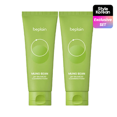 beplain Дуо очищающей пенки с машем pH-balanced Mung Bean Cleansing Foam Double Duo (160мл+160мл)