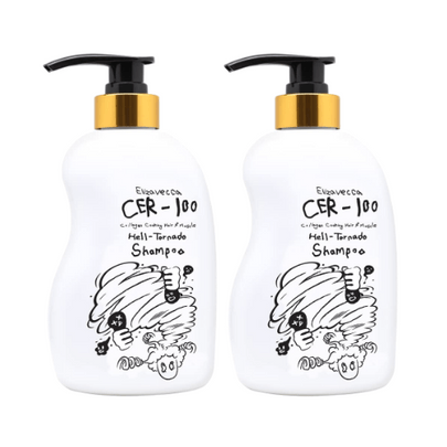 [Elizavecca] renewal Дуо шампуней с коллагеном CER-100 Collagen Coating Hair A+ Muscle Tornado Shampoo 500мл