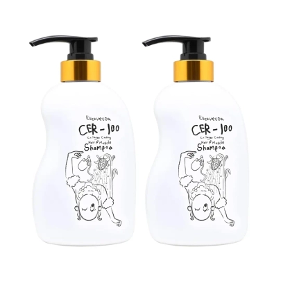 [Elizavecca] Дуо шампуней для волос с коллагеном Collagen Coating Hair Muscle Shampoo 500мл
