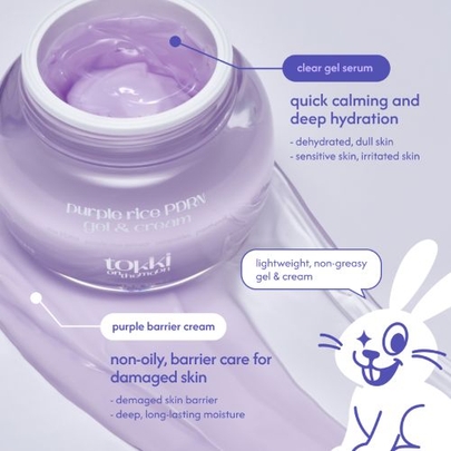 [tokki on the moon] Гель-крем с PDRN и фиолетовым рисом Purple Rice 50мл
