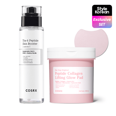 [COSRX] Дуо-набор Peptide Collagen Skin Booster (пэды и сыворотка)