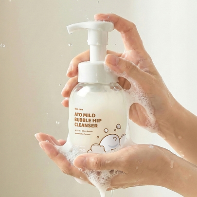 [taga] Мягкий пенящийся очищающий гель для интимной зоны Ato Mild Bubble Hip Cleanser 280мл