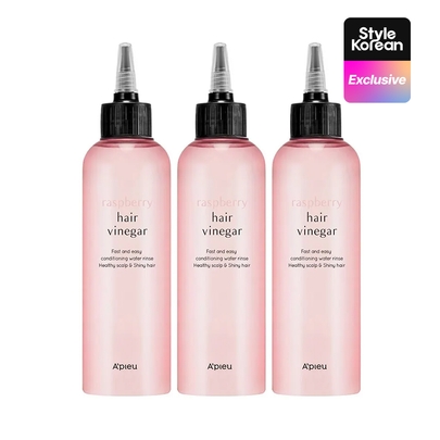 [A'PIEU] Малиновый уксус для волос Raspberry Hair Vinegar 200мл (3шт)