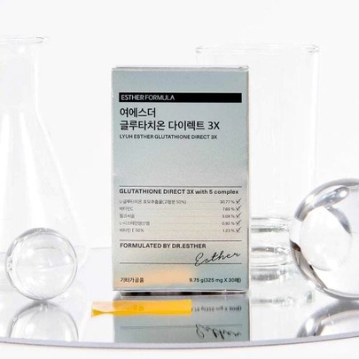 [ESTHER FORMULA] (Halal) Глутатионовые плёнки Glutathione Direct Film 3X (325 мг × 30 шт.)