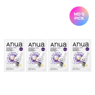 [Anua] 4 шт. Ночная маска Retinol Niacin Night Care Mask 24 мл