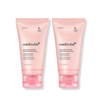 [MEDICUBE] Дуо-набор ночных масок PDRN Pink Caffeine Night Wrapping Mask