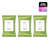 [beplain] Тройной набор очищающих салфеток Mung Bean pH-Balanced Facial Cleansing Wipes