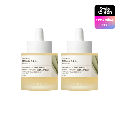 [SKIN1004] Дуо-набор ампульной сыворотки Madagascar Centella Retinol 0.2 Boosting Shot (30мл + 30мл)