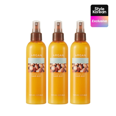 [Nature Republic] Набор из 3 эссенций для волос Argan Essential Deep Care Hair Essence (80 мл × 3)