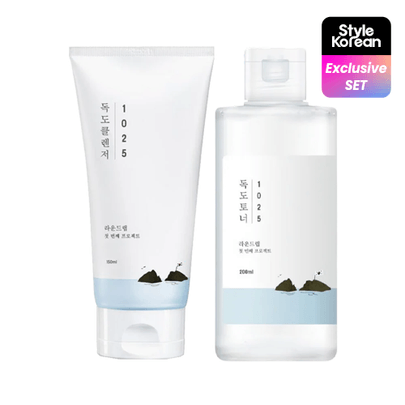 [ROUND LAB] Дуо-набор 1025 Dokdo Hydration Duo (очищающее средство + тонер)