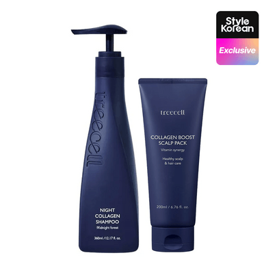 [Treecell] Набор Night Collagen Shampoo Midnight (120 мл + 360 мл)