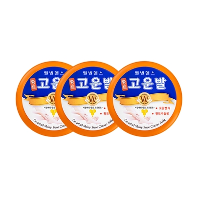 [Well-being Health Pharm] Крем для ног Shiny Gounbal Foot Cream (3 шт.)