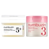 [Numbuzin] Набор пэдов Duo для осветления и гладкости кожи (Глутатион и бифида)