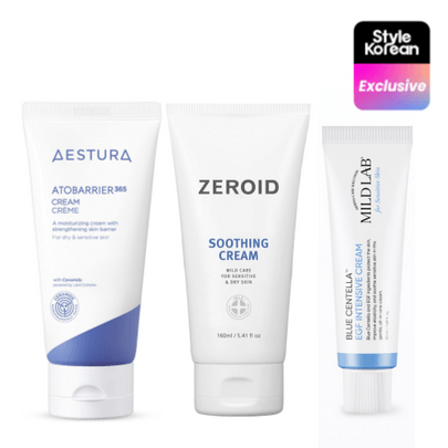 [STYLEKOREAN] Набор Ultimate Barrier Repair Cream Set (Aestura + Zeroid + MILDLAB) для восстановления кожного барьера