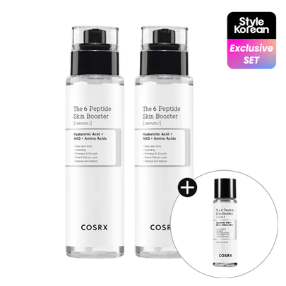[COSRX] Двойной набор сыворотки-бустера The 6 Peptide Skin Booster Serum (150 мл + 150 мл + Подарок)
