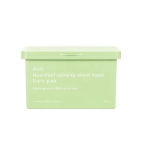 [Abib] Успокаивающая тканевая маска с хауттюйнией Heartleaf Calming Sheet Mask Daily Pick (30 шт.)