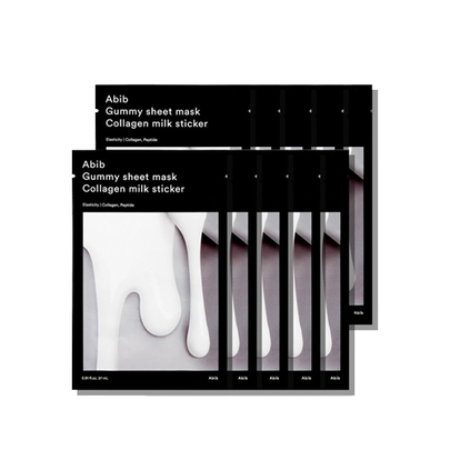 [Abib] Коллагеновая тканевая маска Gummy Sheet Mask Collagen Milk Sticker (10 шт.)