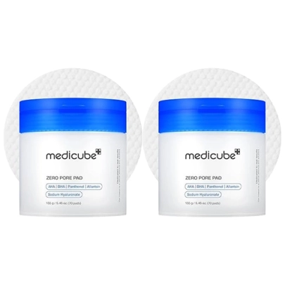 [MEDICUBE] Тонер-пэды для сужения пор Zero Pore Pad Duo (70 + 70 шт.)