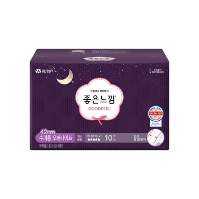 [Good Feel] Ночные гигиенические прокладки Original Super Long Overnight, 10 шт.