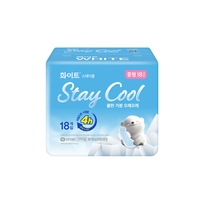 [White] Охлаждающие гигиенические прокладки Stay Cool Pad Medium, 18 шт.