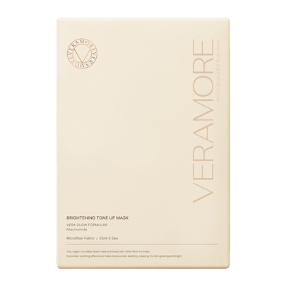 [Veramore] Осветляющая тканевая маска для выравнивания тона кожи Brightening Tone-Up Mask Pack (5 шт.)