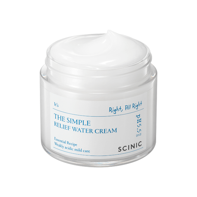 [SCINIC] Успокаивающий увлажняющий крем The Simple Relief Water Cream 80 мл