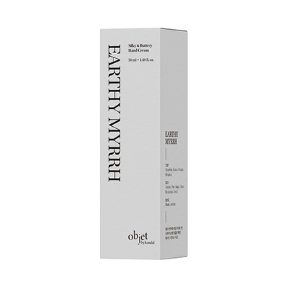 [Objet by Kundal] Шелковисто-увлажняющий крем для рук Earthy Myrrh Silky & Buttery Hand Cream (50 мл)