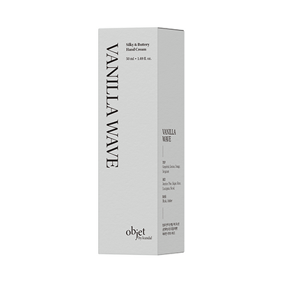 [Objet by Kundal] Шелковисто-увлажняющий крем для рук Vanilla Wave Silky & Buttery Hand Cream (50 мл)