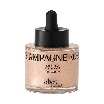 [Objet by Kundal] Сатиновое сияющее масло для тела Satin Glow Shimmer Oil Champagne Rose (45 мл)