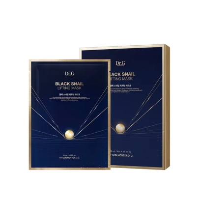 [Dr.G] Лифтинг-маска с чёрной улиткой Black Snail Lifting Mask (5 шт. × 28 мл)
