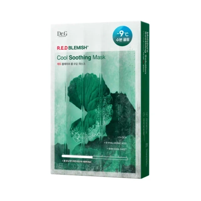 [Dr.G] Успокаивающая охлаждающая маска против покраснений R.E.D Blemish Cool Soothing Mask (5 шт. × 25 мл)