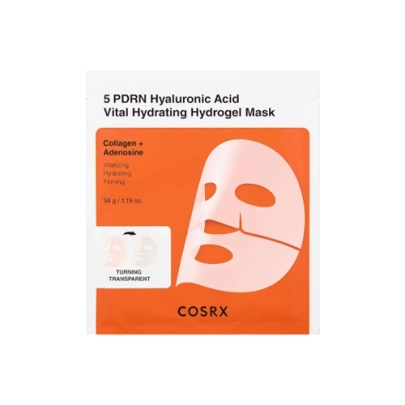 [COSRX] Увлажняющая гидрогелевая маска с PDRN и гиалуроновой кислотой 5 PDRN Hyaluronic Acid Vital Hydrating Hydrogel Mask (1 шт.)