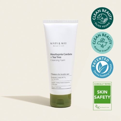 [Mary & May] *Обновление* Пенка с гуттуинией и чайным деревом Houttuynia Cordata + Tea Tree Cleansing Foam 150мл