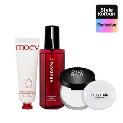 [STYLEKOREAN] Летний набор для контроля жирности волос Summer No-Sebum Hair Hero Set (крем + пудра + стайлер)
