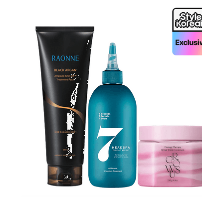 [STYLEKOREAN] Ночной восстанавливающий набор для ухода за волосами Midnight Repair Hair Clinic Set (маска для волос + уход)