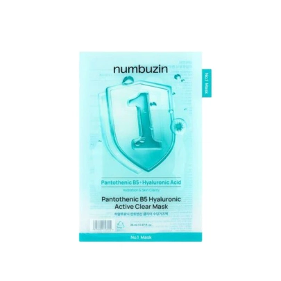 [Numbuzin] Маска No.1 Pantothenic B5 Hyaluronic Active Clear (1 шт.)