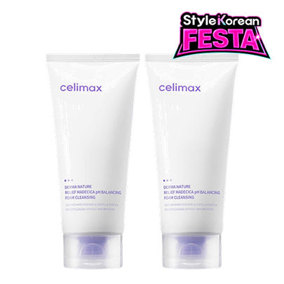 [celimax] Набор пенок для умывания Derma Nature Relief Madecica pH Balancing (150 мл + 150 мл)