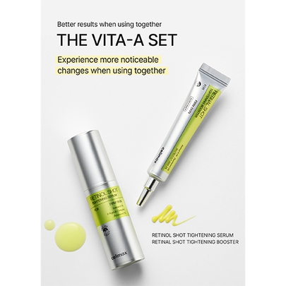 [celimax] Дуо-набор для упругости кожи с ретиналем THE VITA-A Retinal Shot Tightening Duo (крем + бустер)
